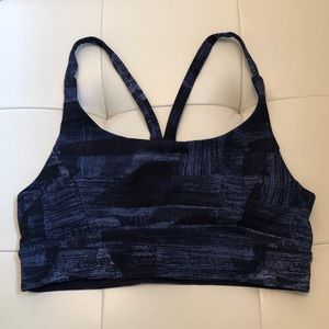 lululemon navy blue train times bra